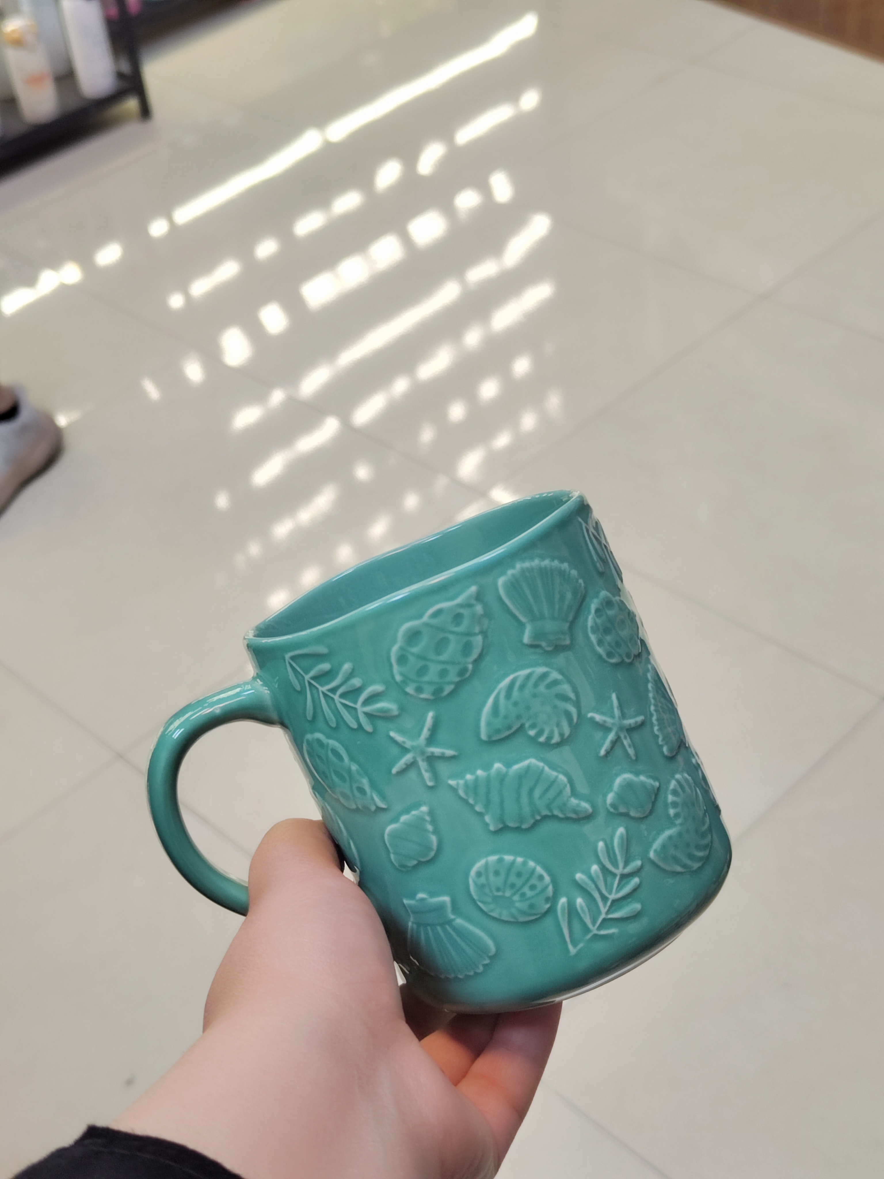 ماگ سرامیک طرح برجسته وارداتی